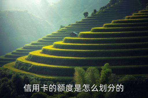 信用卡的额度是怎么划分的
