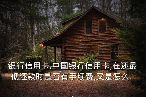 银行信用卡,中国银行信用卡,在还最低还款时是否有手续费,又是怎么...