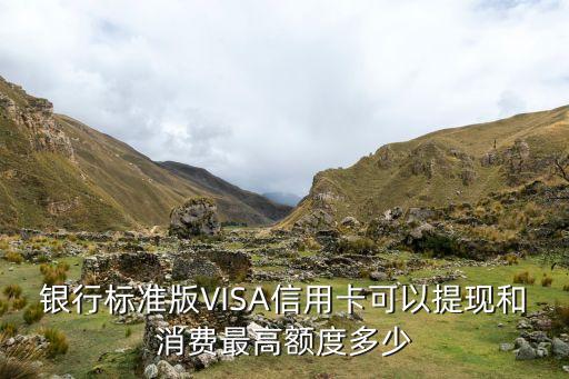 银行标准版VISA信用卡可以提现和消费最高额度多少