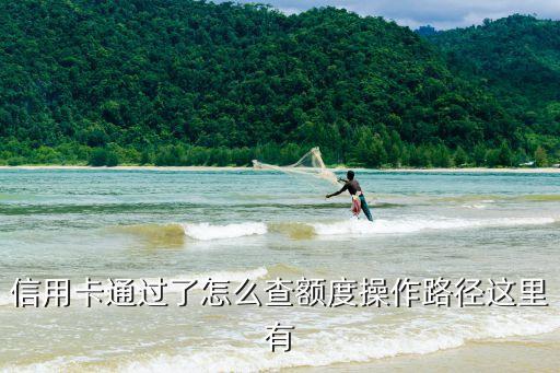 信用卡通过了怎么查额度操作路径这里有