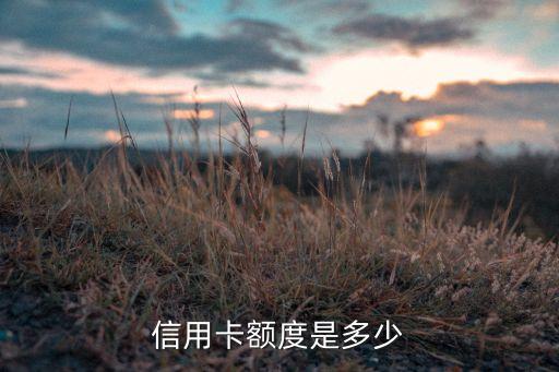 信用卡额度是多少