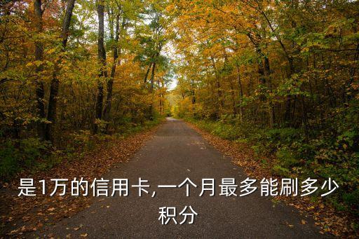 是1万的信用卡,一个月最多能刷多少积分