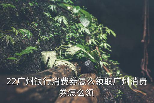 22广州银行消费券怎么领取广州消费券怎么领