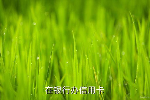 在银行办信用卡