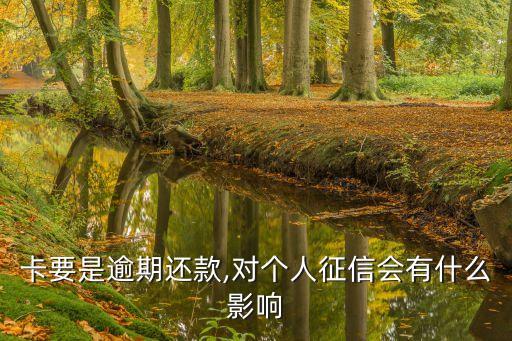 卡要是逾期还款,对个人征信会有什么影响