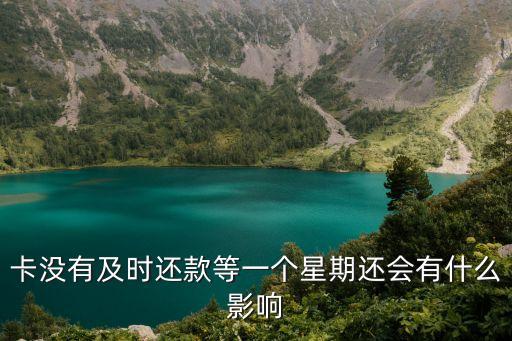 卡没有及时还款等一个星期还会有什么影响