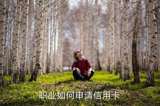 职业如何申请信用卡