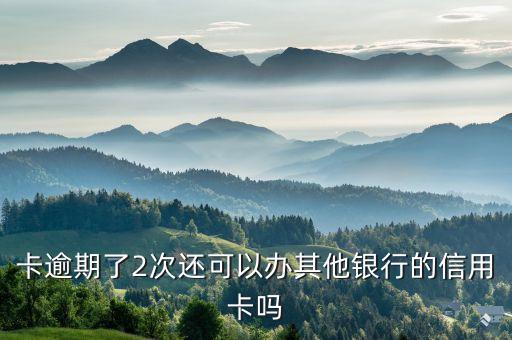 卡逾期了2次还可以办其他银行的信用卡吗