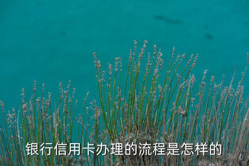 银行信用卡办理的流程是怎样的