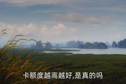 卡额度越高越好,是真的吗