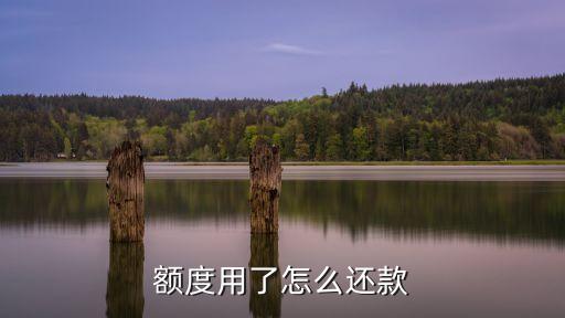 额度用了怎么还款