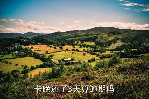 卡晚还了3天算逾期吗