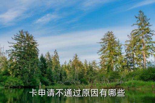 卡申请不通过原因有哪些