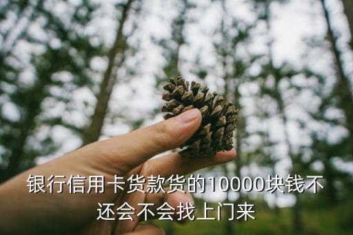银行信用卡货款货的10000块钱不还会不会找上门来