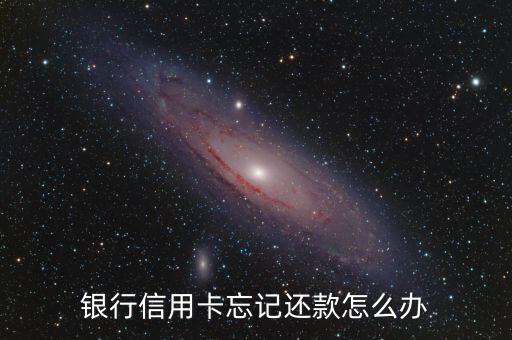 银行信用卡忘记还款怎么办