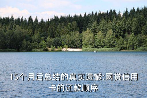 15个月后总结的真实遗憾:网贷信用卡的还款顺序