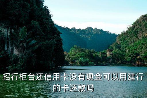 招行柜台还信用卡没有现金可以用建行的卡还款吗