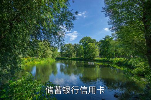 储蓄银行信用卡