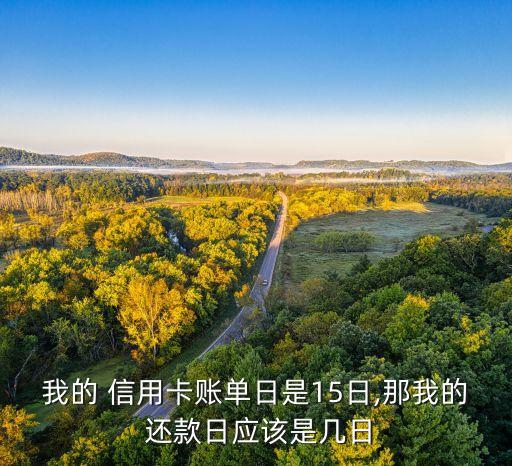我的 信用卡账单日是15日,那我的 还款日应该是几日