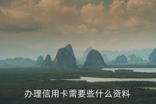 办理信用卡需要些什么资料