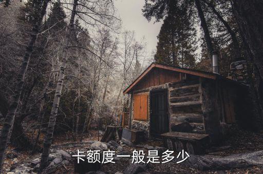 卡额度一般是多少