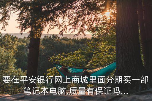要在平安银行网上商城里面分期买一部笔记本电脑,质量有保证吗...