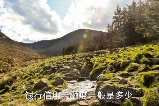 银行信用卡额度一般是多少