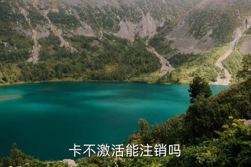 卡不激活能注销吗