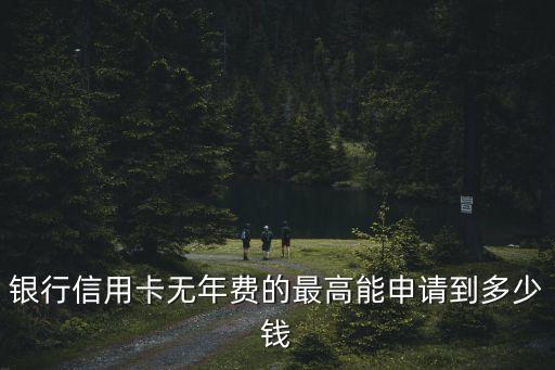 银行信用卡无年费的最高能申请到多少钱