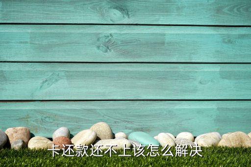 卡还款还不上该怎么解决