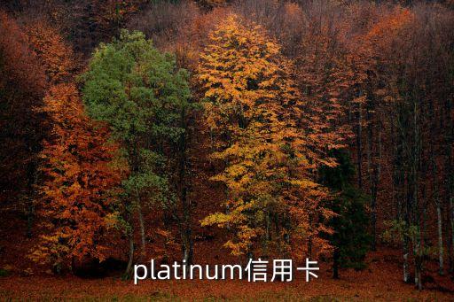 platinum信用卡