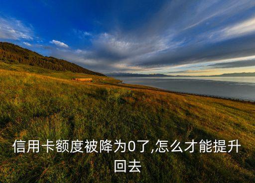 交通额度为零的信用卡,学生信用卡额度0怎么办