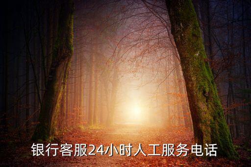 银行客服24小时人工服务电话