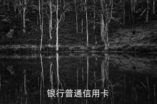 银行普通信用卡