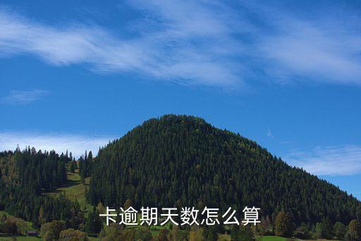 卡逾期天数怎么算