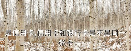 招行分期卡与信用卡是同一张卡吗,招商卡分阶段