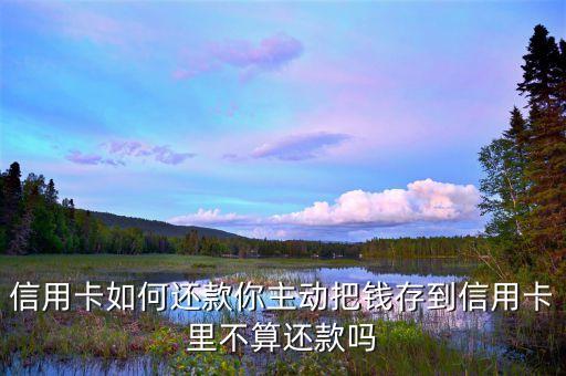 信用卡如何还款你主动把钱存到信用卡里不算还款吗