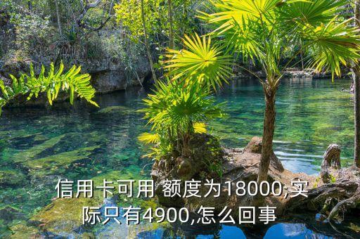  信用卡可用 额度为18000,实际只有4900,怎么回事