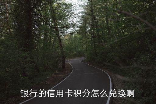 银行的信用卡积分怎么兑换啊