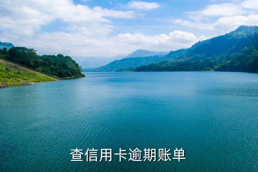 查信用卡逾期账单