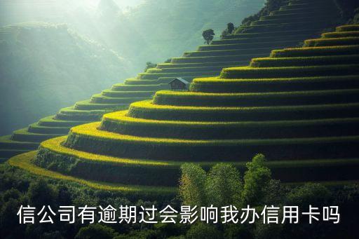 信公司有逾期过会影响我办信用卡吗
