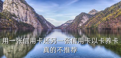 用一张信用卡还另一张信用卡以卡养卡真的不推荐