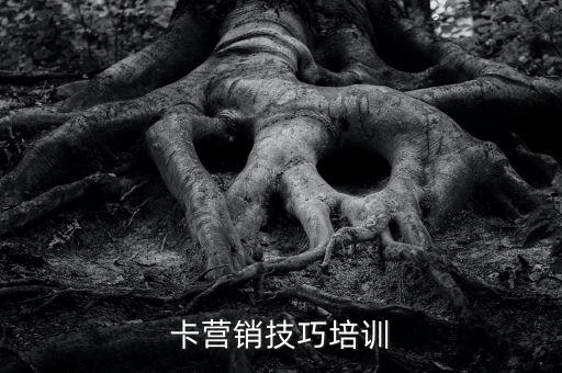 卡营销技巧培训
