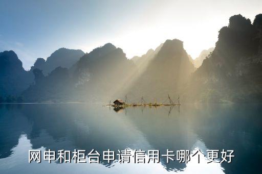 信用卡申请去网点还是网上,办理信用卡是去柜台好还是网上好?