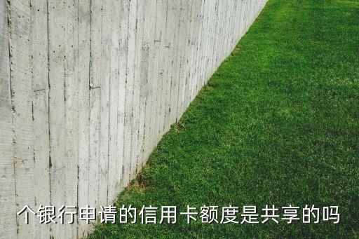 张信用卡是共享额度吗,两张信用卡共用信用额度是什么意思?