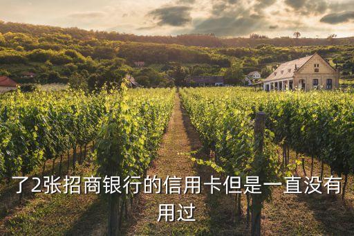 办了2张招商银行信用卡,莫名其妙的办了一张招商银行的信用卡