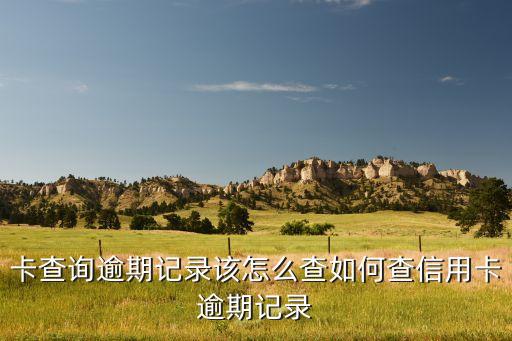 逾期怎么查询信用卡用途,如何查询信用卡逾期时间?