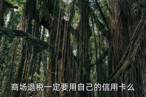 商场退税一定要用自己的信用卡么