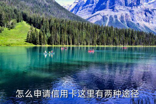 怎么申请信用卡这里有两种途径