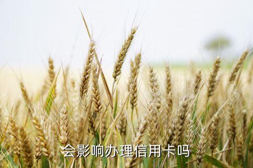 会影响办理信用卡吗